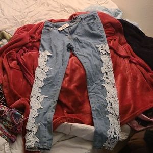 Lacey skinny jeans